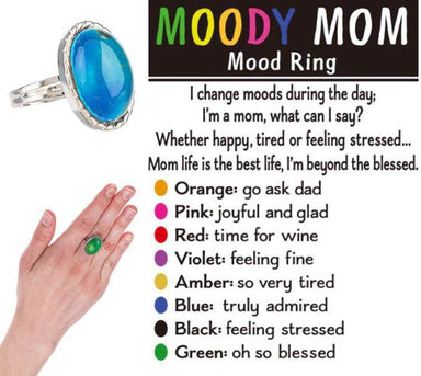 Moody Mom Mood Ring - A Fun Keepsake for Mom Life!