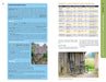 Page from a guidebook about the Appalachian Trail with text, images of trail signs and a cabin.