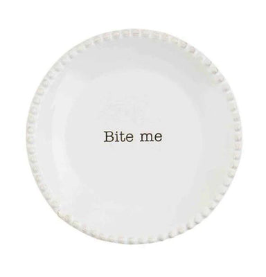 Mud Pie Tapas Plates – Textured Ceramic, 4" Diameter