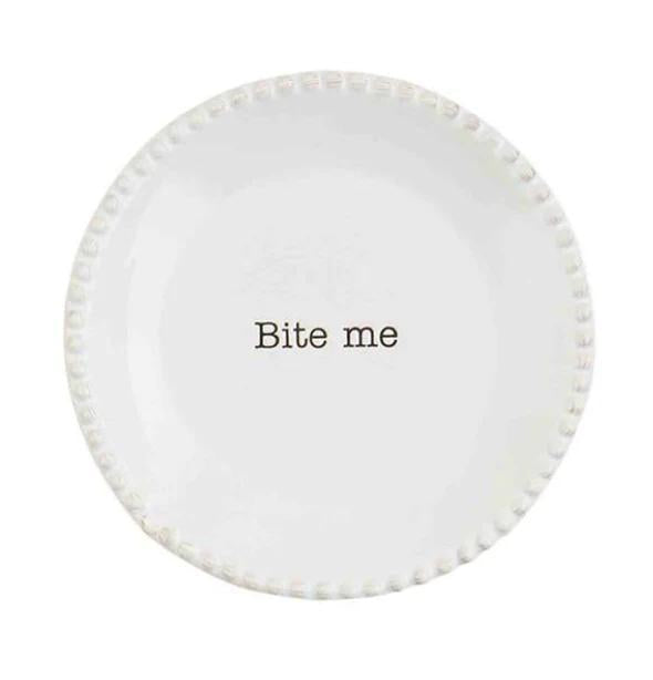 Mud Pie Tapas Plates – Textured Ceramic, 4" Diameter