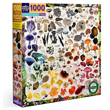 Mushroom Rainbow 1000 Piece Puzzle - Eco-friendly
