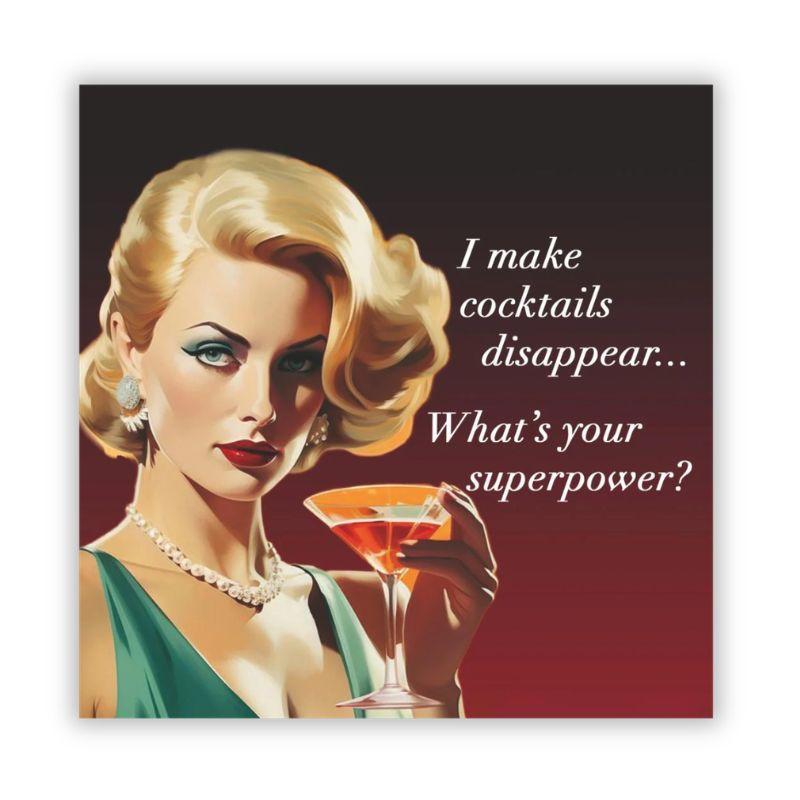My Superpower Beverage Napkins – 5" x 5", 20 Pack