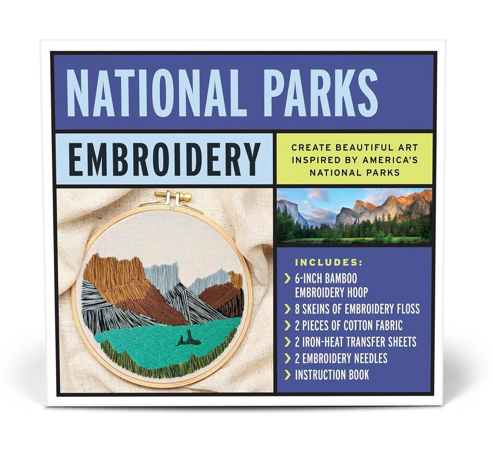 National Parks Embroidery Kit – DIY USA Nature Stitch Set