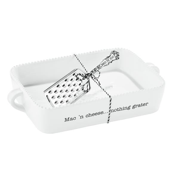 Nothin’ Grater Mac & Cheese Baking Dish – 2-Piece Ceramic Set