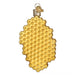 Honeycomb-shaped ornament on a white background