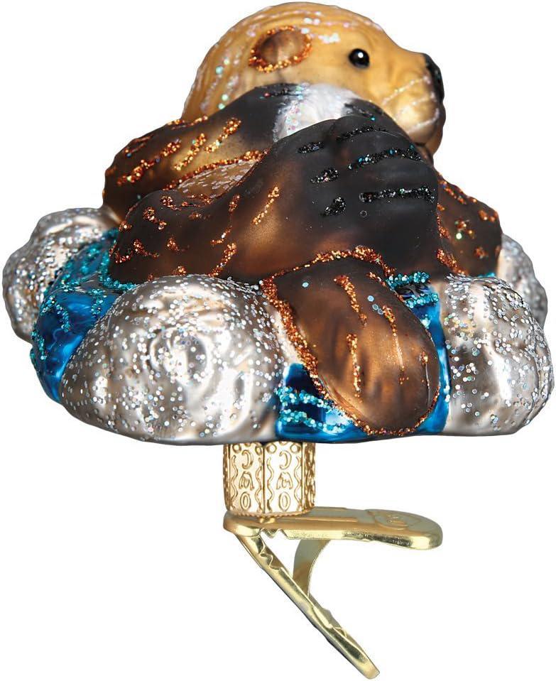 Old World Christmas Sea Otter Glass Ornament – 4.25"