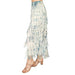 Origami Faux Denim Fringe Maxi Skirt | Western Boho Style