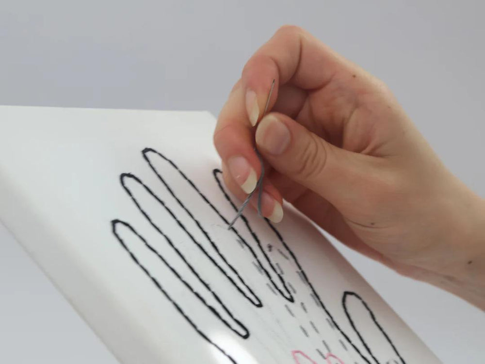 Our Hands Stitch Canvas Kit – Personal Embroidery Wall Art