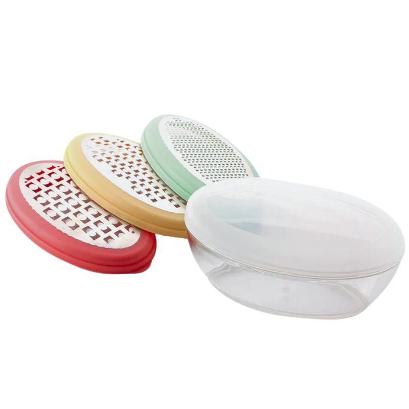 Oval Grater Bowl Set – Stainless Steel Catch & Grate Tool