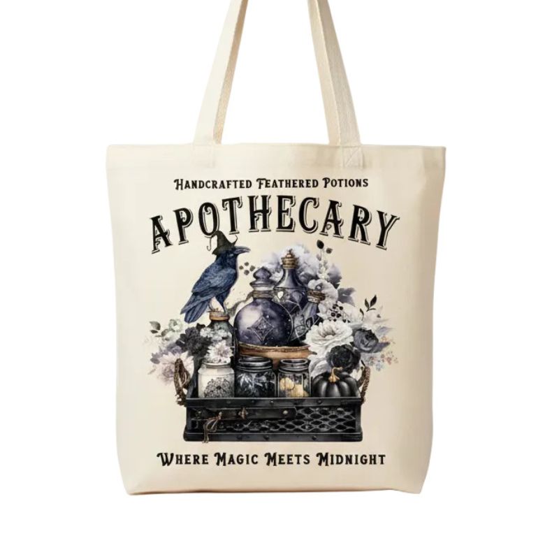 Halloween Apothecary Potions Canvas Tote Bag
