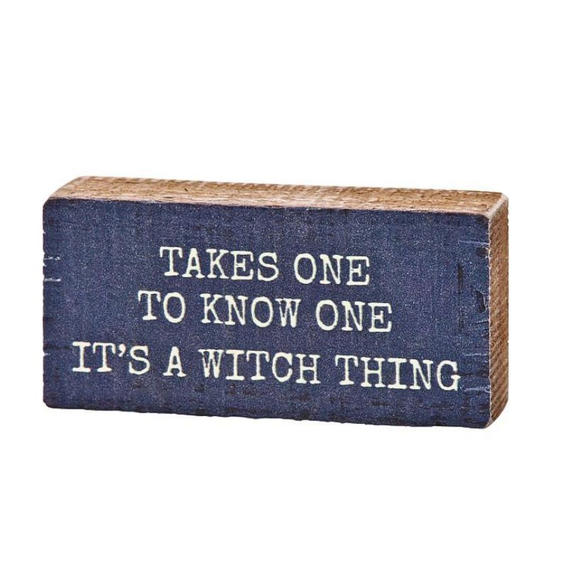 Block Sign - A Witch Thing
