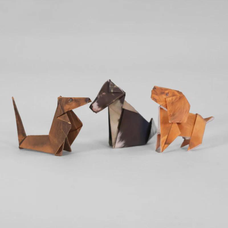 Paper Pups Origami Dog Kit – Foldable Craft Set (50 Dogs)