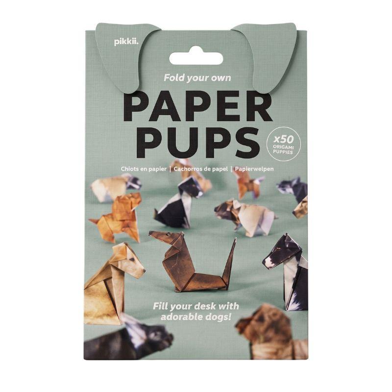 Paper Pups Origami Dog Kit – Foldable Craft Set (50 Dogs)