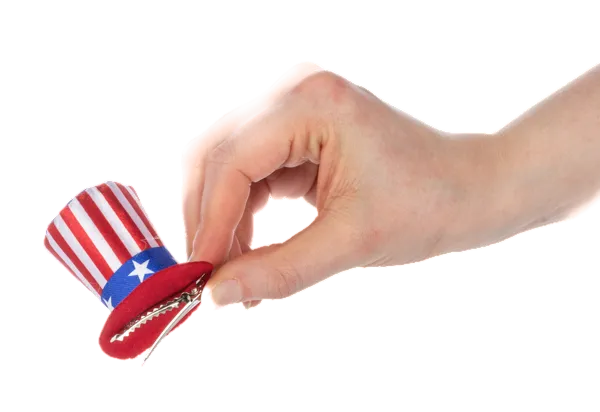  Patriotic Pride Mini Hat Clips 