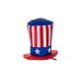  Patriotic Pride Mini Hat Clips 