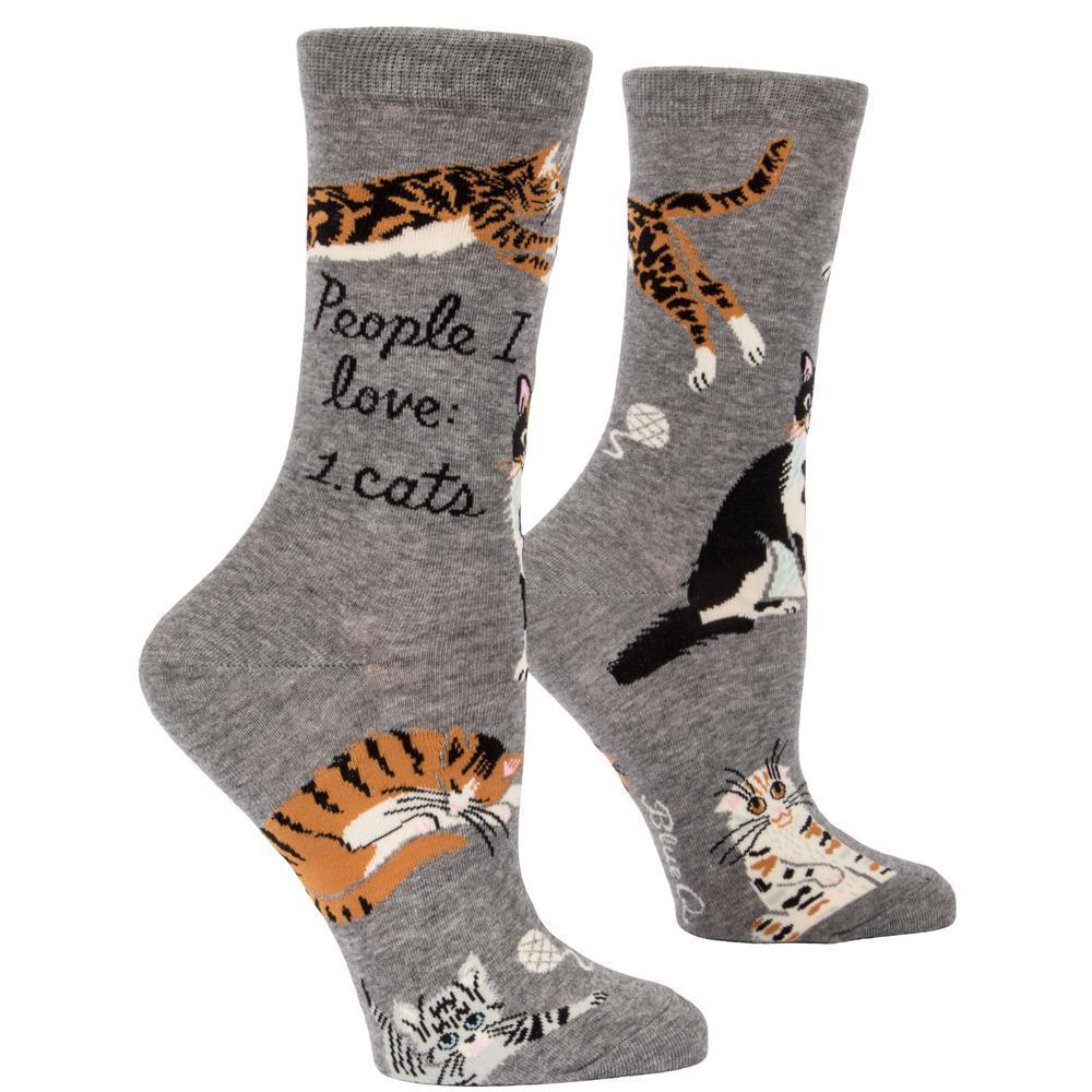 People I Love: 1. Cats Socks – Fun Cat Lover Crew Socks