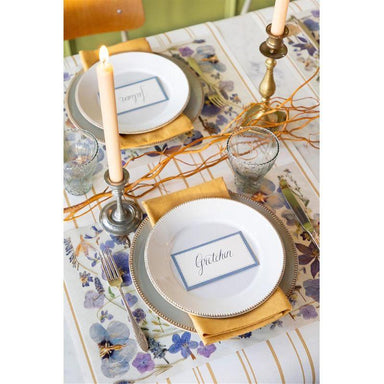 Periwinkle Pressed Petals Paper Placemat Pad by Hester & Cook