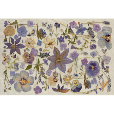 Periwinkle Pressed Petals Paper Placemat Pad by Hester & Cook