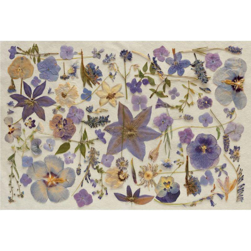 Periwinkle Pressed Petals Paper Placemat Pad by Hester & Cook