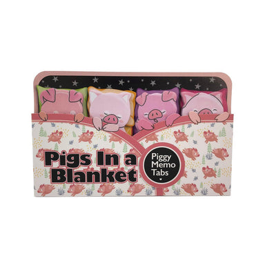 Piggy Memo Tabs packaging with cartoon pigs design on a white background