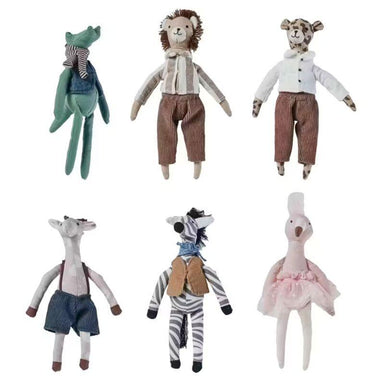 Plush Animal in Clothes – 6 Styles, Sold Individually