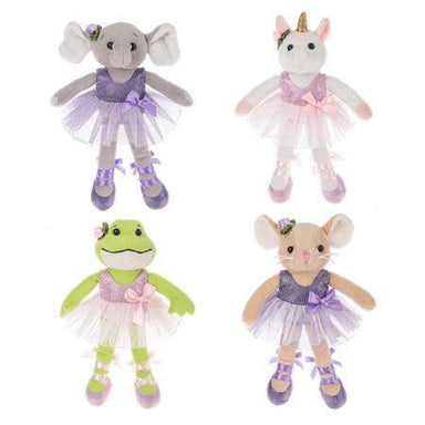 Pretty Pirouette Plush Ballerina – 9", Sparkly Animal Dancers