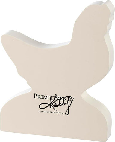Wooden product with 'Primitive by Kathy' branding on a white background