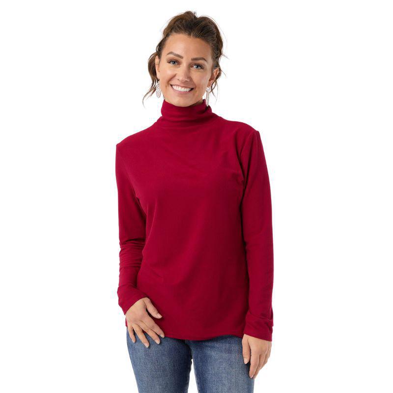 Reign Long Sleeve Turtleneck - Merlot