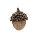 Decorative acorn with textured surface on a white background