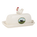 Rooster Butter Dish Stoneware w/ Lid | Farmhouse Kitchen