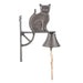 Rustic Cast Iron Cat Bell – 3.1"x7.1"x9.9" Charming Home Accent