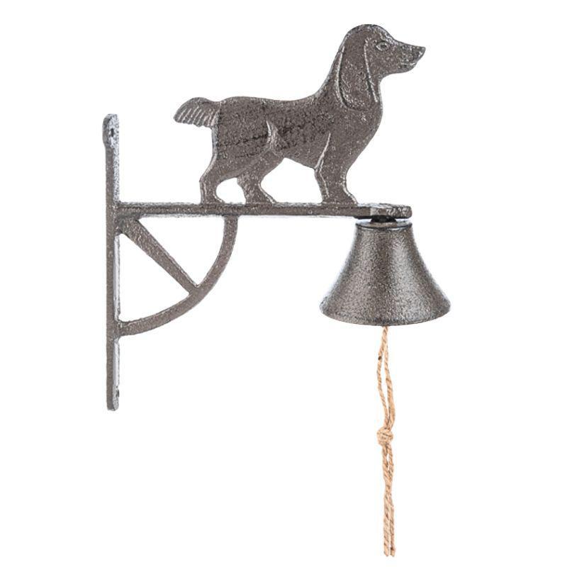 Rustic Cast Iron Dog Bell – Wall-Mount, Durable & Charming