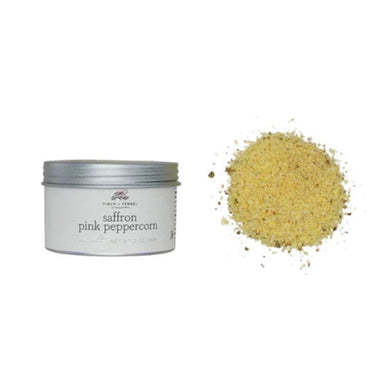 Saffron Pink Peppercorn Sea Salt – 6 oz | Aromatic Gourmet Blend