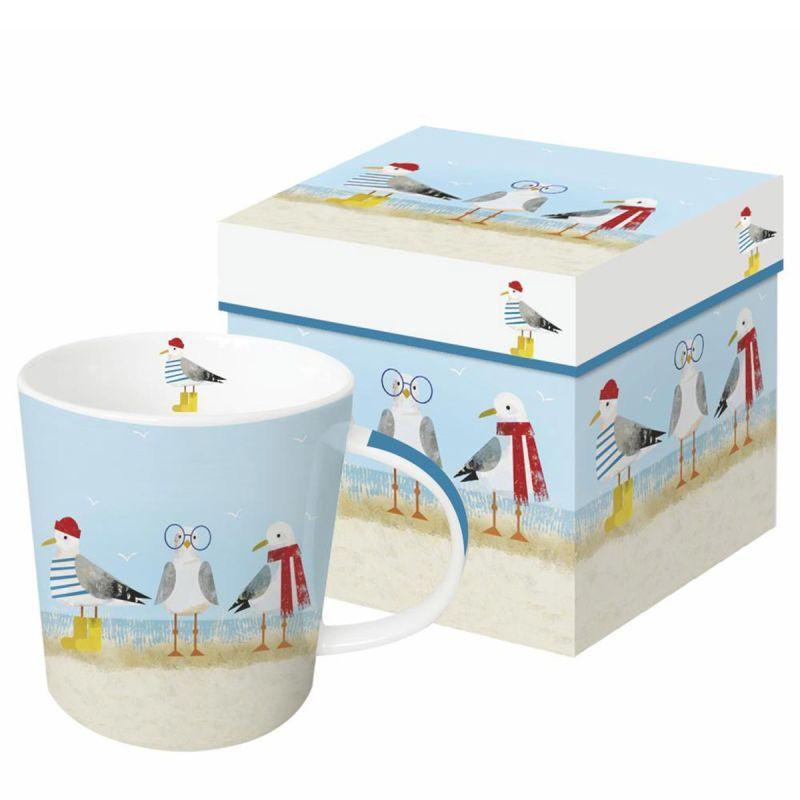 Sassy Seagulls Ceramic Mug – 0.4 L Gift Mug
