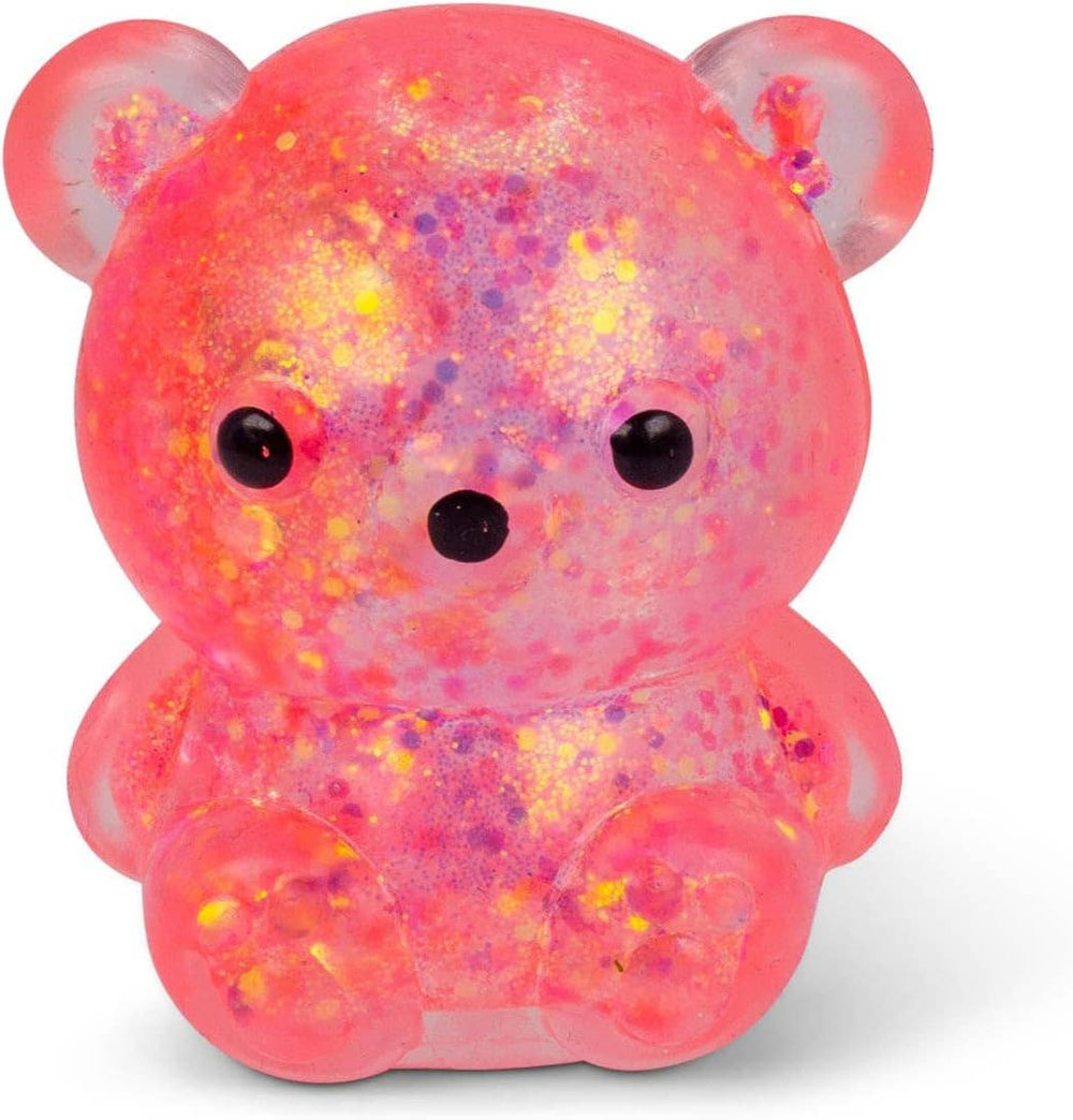 Colorful bear-shaped night light with a white background
