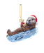 Sea Otter Glass Ornament - Festive Holiday Decor, 4-Inch