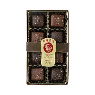 Sea Salt Caramels Gift Box – Chocolate Vanilla 8pc Treats