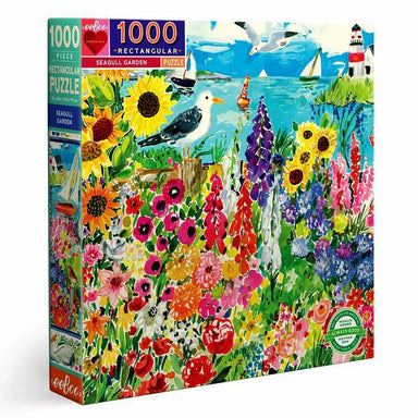 Seagull Garden 1000 Piece Puzzle - Eco-friendly, Illustrated by Jennifer Orkin Lewis