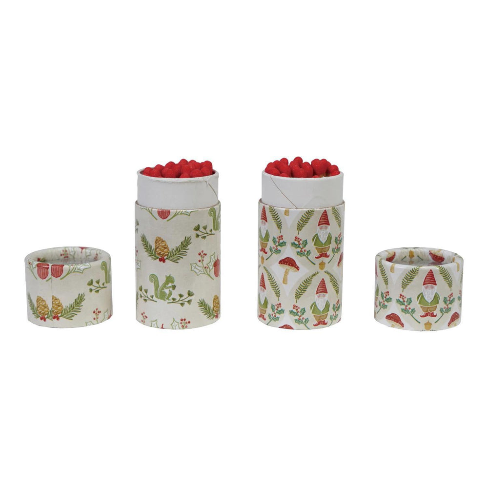 Seasonal Safety Matches in Decorative Tube – 2 Styles