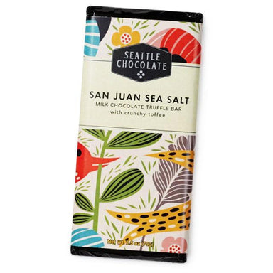 Seattle Chocolates San Juan Sea Salt Milk Chocolate Bar - Indulge in Sweet & Salty Bliss!