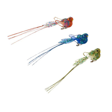 Sequin Clip-On Bird Ornament – 11" Sparkly Holiday Decor, Sold Individually