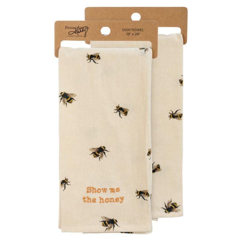 Show Me The Honey Kitchen Towel – Bee Design, Cotton-Linen