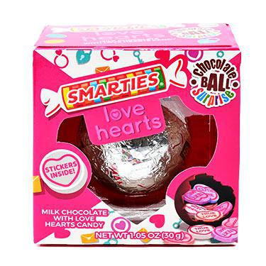 Smarties Love Hearts Chocolate Ball: Sweet Surprises Inside!