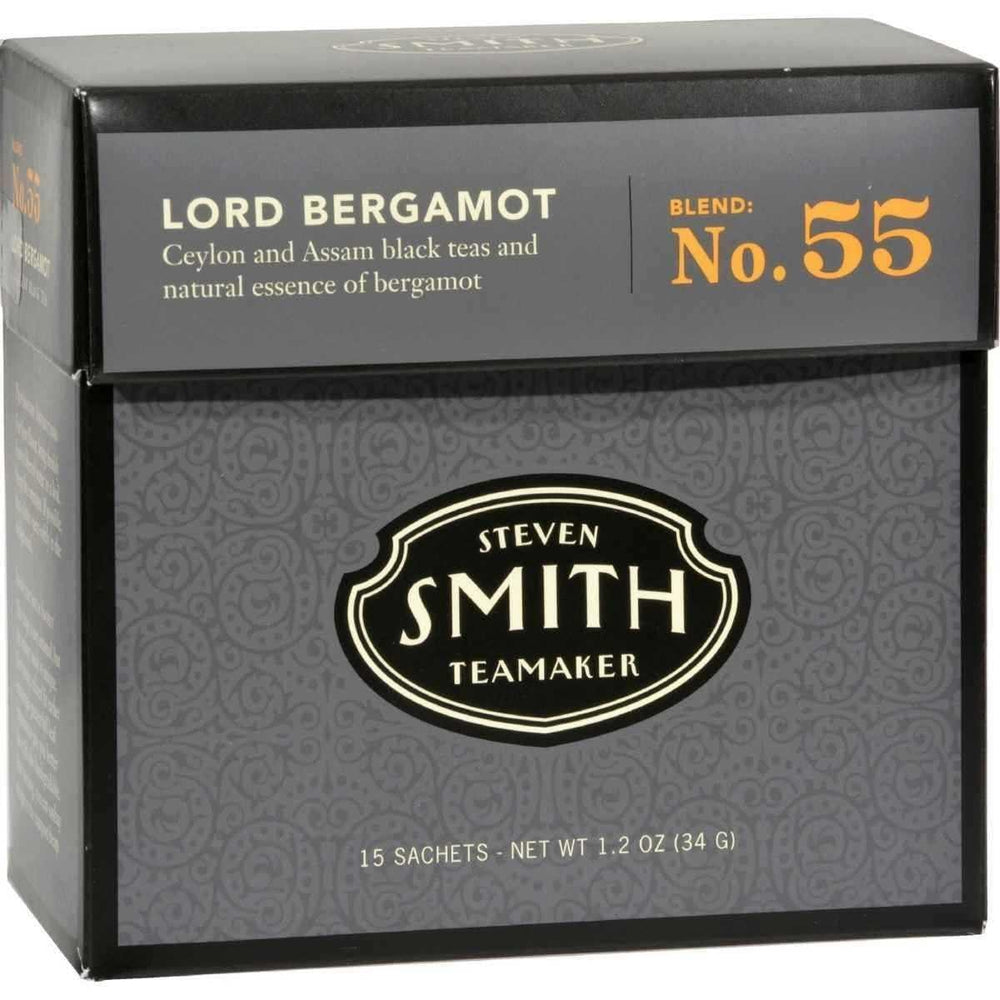 Smith Teamaker Lord Bergamot No. 55 | Caffeinated Full Leaf Earl Grey Black Tea with Italian Bergamot Oil | 15 Sachets