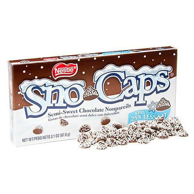 Sno-Caps: Chocolate Nonpareils, A Sweet Snowfall in Every Bite!