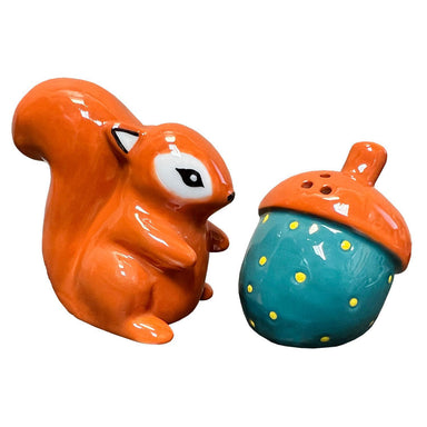 Squirrel & Acorn Ceramic Salt & Pepper Set – Streamline