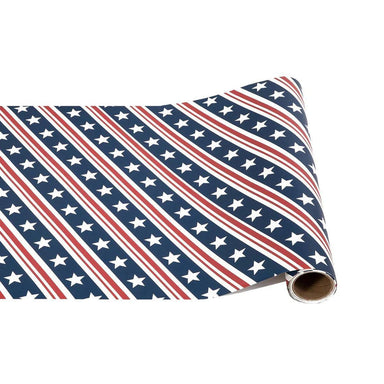 Stars & Stripes Paper Table Runner – Patriotic Entertaining