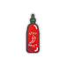 Red hot sauce bottle with 'Stay Spicy' text on a white background