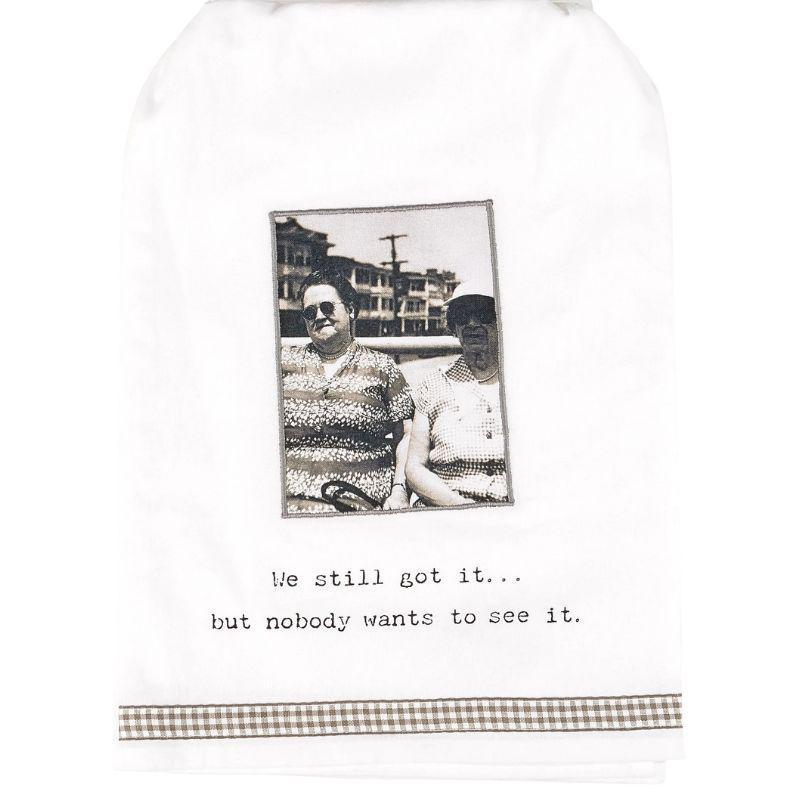 Still Got It Kitchen Towel – Trash Talk by Annie