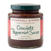 Jar of Stonewall Kitchen Chocolate Peppermint Sauce on a white background